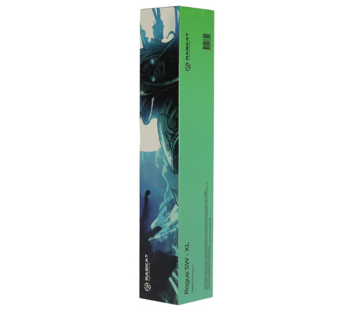 Игровой коврик для мыши Raskat Rogue SW - XL, черный/зеленый