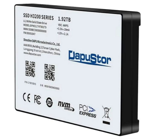 Твердотельный накопитель DapuStor H3200, 1.92TB, 2.5"