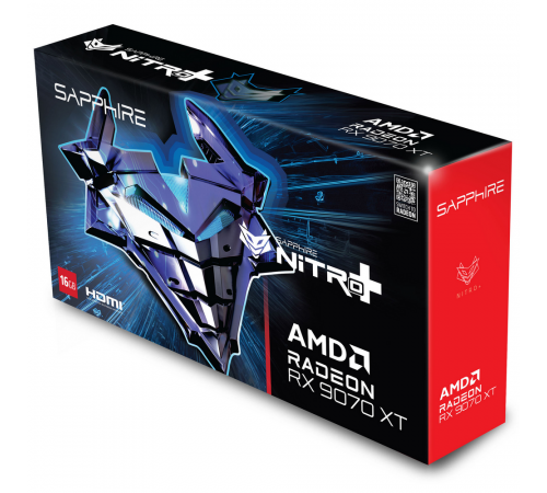 Видеокарта Sapphire RX9070XT NITRO+ OC 16GB, GDDR6/256-bit