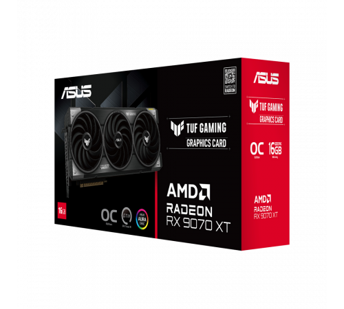 Видеокарта ASUS RX9070XT TUF GAMING OC 16GB, GDDR6/256-bit