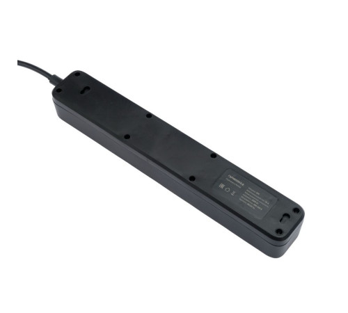 Сетевой фильтр Гарнизон EPS-5-B-3, 5 розеток, 3 м, черный