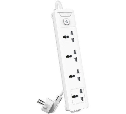 Сетевой  фильтр универсальный Deli ET404, 4 розетки, 5 м