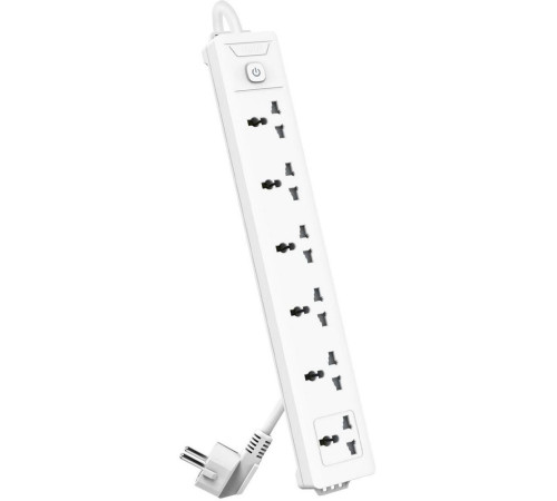 Сетевой  фильтр универсальный Deli ET406, 6 розеток, 5 м
