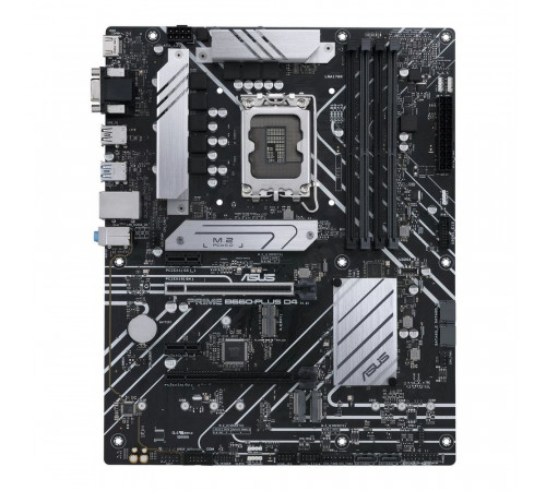 Материнская плата ASUS PRIME B660-PLUS D4 LGA 1700 ATX 4xDDR4 2xPCIEx16  2xPCIEx1 3xM.2 USB-C DP HDMI VGA 2.5GLAN