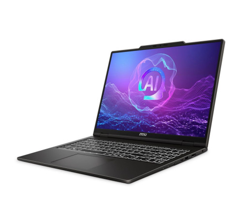 Ноутбук MSI Venture A16 AI+ A3HMG-027XRU AMD Ryzen AI 5 340/16Gb/SSD512Gb/16"/OLED/2K (2048*1280)/120Hz/NoOS/Solid Gray (9S7-261K21-027)