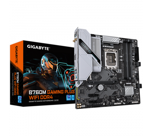 Материнская плата Gigabyte B760M GAMING PLUS WIFI DDR4, LGA1700