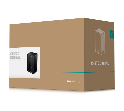 Корпус Deepcool CH270 DIGITAL, черный