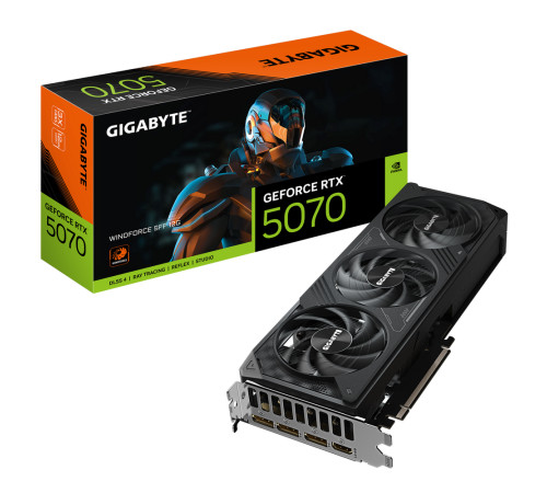 Видеокарта Gigabyte RTX5070 WINDFORCE SFF 12GB, GDDR7/192-bit