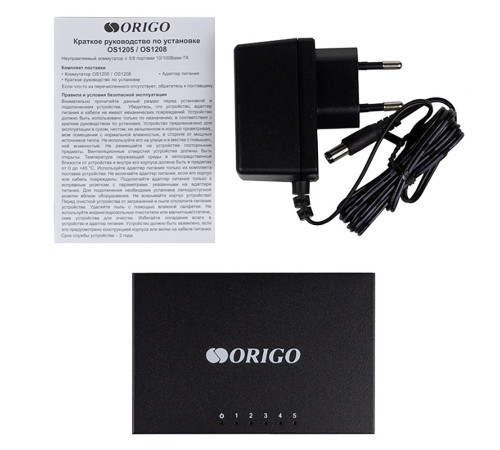 Коммутатор ORIGO OS1205/A1A, черный