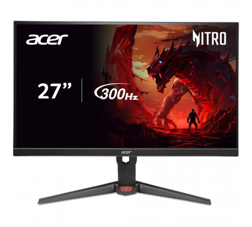 Монитор 27" ACER XV272UF3bmiiprx Black (IPS, 2560x1440, 0,5 / 1ms, 400cd, 300Hz, 2xHDMI(2.1) + 1xDP(1.4) + Audio Out, Speakers 2Wx2, sync: FreeSync Premium, hdr: HDR 400, hadj 150, Vesa: 100x100)