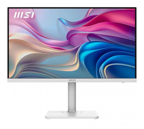 Монитор 27" MSI Modern MD272UPHW  IPS, 3840x2160, 60Hz, 4ms, 400сd/m, 1000:1, HDR10 | HDMI(2.0b), DP(1.4a), Type-C(PD-98W), 3xUSB3.2 | HAS, Pivot, Swivel, InPSU, Speakers, Vesa 75, White