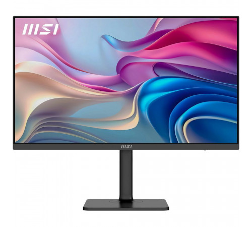 Монитор 27" MSI Modern MD272UPHG  IPS, 3840x2160, 60Hz, 4ms, 400сd/m, 1000:1, HDR10 | 2xHDMI(2.0b), DP(1.4a), Type-C(PD-98W), 3xUSB3.2 | HAS, Pivot, Swivel, InPSU, Speakers, Vesa 75, Black