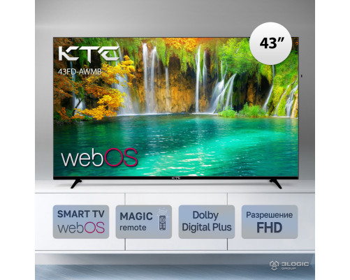Телевизор LED 43" KTC 43FD-AWMB /FHD/WebOS/1-8Gb/Magic Remote Телевизор LED 43" KTC 43FD-AWMB /FHD/WebOS/1-8Gb/Magic Remote