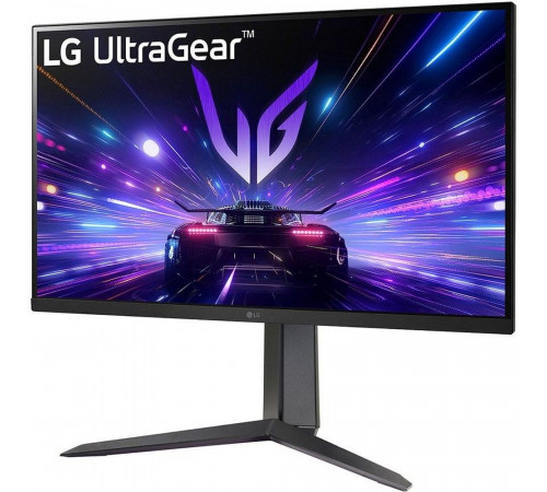 Монитор 27" LG 27GS65F-B IPS, 1920x1080, 180Hz, 1ms, 300сd/m, 1000:1, HDR10, HDMI(2.0), DP(1.4), HAS, Pivot, Swivel, ExPSU, Vesa 100, Black