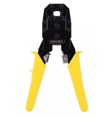 Обжимные клещи Deli DL2468, 8P(RJ-45), 6P(RJ-14 и RJ-12), 4P(RJ-9)  200мм, в комплекте инструмент для снятия изоляции и набор коннектеров, OEM 