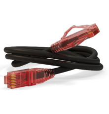 Патч-корд Hyperline U/UTP, Cat.5е, LSZH, 5 м, черный