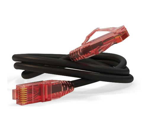 Патч-корд Hyperline U/UTP, Cat.5е, LSZH, 5 м, черный