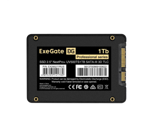 Твердотельный накопитель ExeGate NextPro+ UV500TS1TB, 1TB, 2.5"