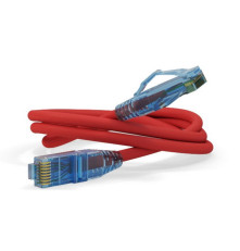 Патч-корд Hyperline U/UTP, Cat.6 (100% Fluke Component Tested), LSZH, 3 м, красный