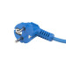 Кабель питания Hyperline PWC-IEC13-SHM-1.8-BL, (Schuko+C13), (3x0.75), 10A, угловая вилка, 1.8 м, синий