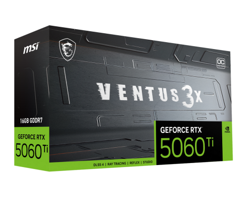 Видеокарта MSI RTX5060Ti VENTUS 3X OC 16GB, GDDR7/128-bit