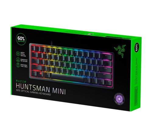 Клавиатура проводная игровая Razer Huntsman Mini, черный