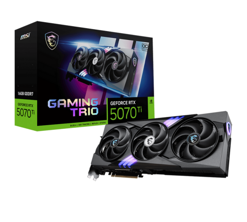 Видеокарта MSI RTX5070Ti GAMING TRIO OC 16GB, GDDR7/256-bit