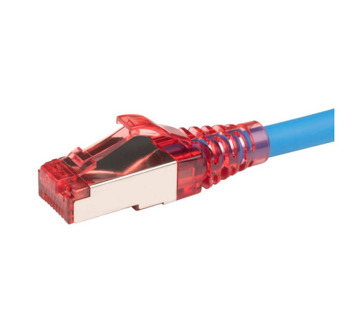 Патч-корд Hyperline F/UTP, экранированный, Cat.5е, LSZH, 5 м, синий