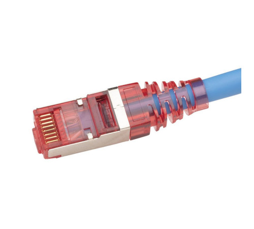 Патч-корд Hyperline F/UTP, экранированный, Cat.5е, LSZH, 5 м, синий