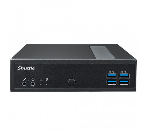 Платформа системного блока с ЦПУ Shuttle DL30N Intel N100 Fanless PC, DDR5 SODIMM Max.16GB, no SSD, no wifi, Support 3x independent display