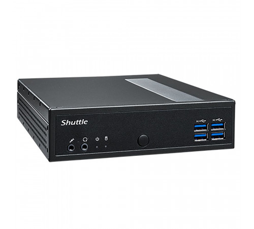 Платформа системного блока с ЦПУ Shuttle DL30N Intel N100 Fanless PC, DDR5 SODIMM Max.16GB, no SSD, no wifi, Support 3x independent display