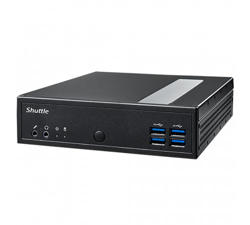 Платформа системного блока с ЦПУ Shuttle DL30N Intel N100 Fanless PC, DDR5 SODIMM Max.16GB, no SSD, no wifi, Support 3x independent display