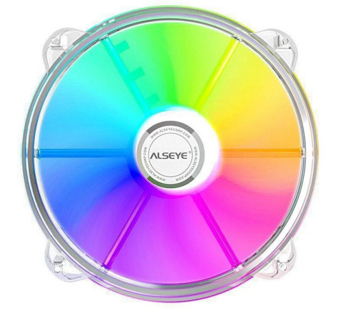 Вентилятор для корпуса ALSEYE CF200, прозрачный/белый