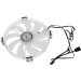 Вентилятор для корпуса ALSEYE CF200, прозрачный/белый