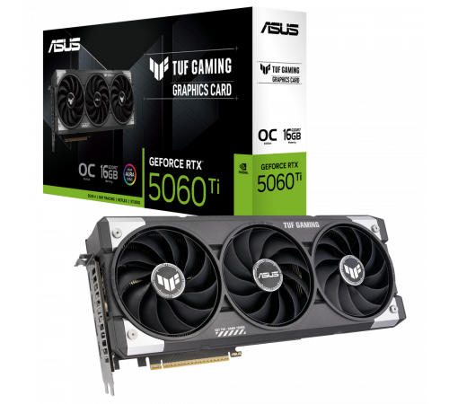 Видеокарта ASUS RTX5060Ti TUF GAMING OC 16GB, GDDR7/128-bit