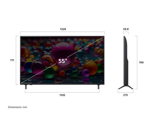 Телевизор LED 55" LG 55UA75009LA.ARUG