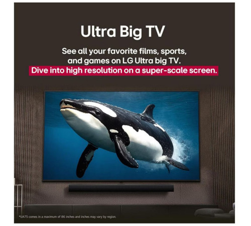 Телевизор LED 55" LG 55UA75009LA.ARUG