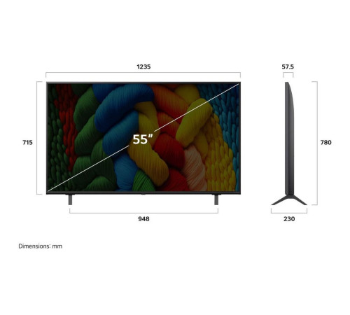 Телевизор NANO LED 55" LG 55NANO80A6B.ARUG