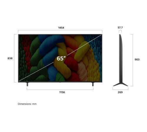 Телевизор NANO LED 65" LG 65NANO80A6B.ARUG