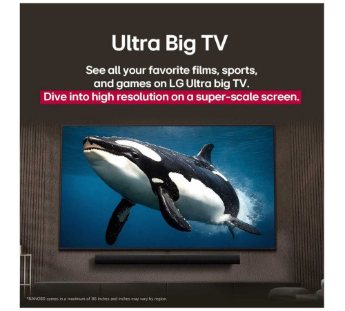 Телевизор NANO LED 65" LG 65NANO81A6A.ARUG