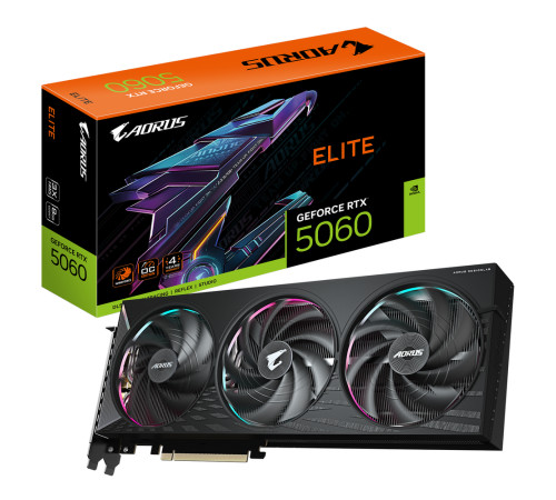 Видеокарта Gigabyte RTX5060 ELITE 8GB, GDDR7/128-bit