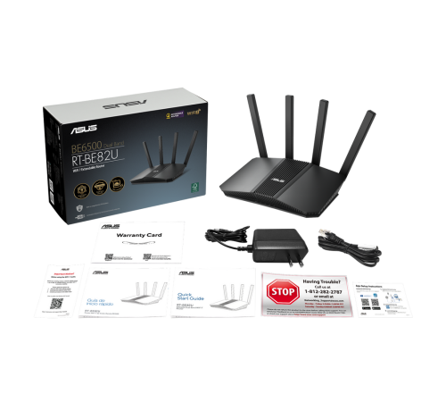 Маршрутизатор ASUS RT-BE82U, черный