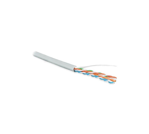 Кабель витая пара Hyperline U/UTP, неэкранированный, cat.5, 4 pair, 24 AWG, LSZH, 305 м, серый