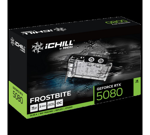 Видеокарта INNO3D RTX5080 ICHILL FROSTBITE 16GB, GDDR7/256-bit
