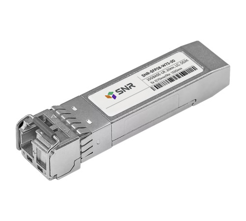 Трансивер SNR SFP28 WDM, 25GBASE, LC, 20км (12dB), 1270nm, SNR-SFP28-W73-20