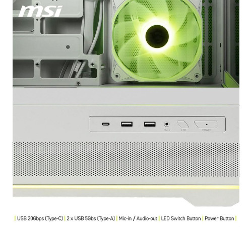 Корпус MSI MAG PANO 110R PZ, белый