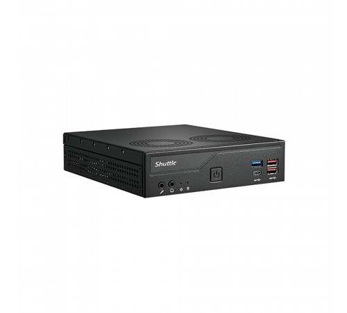 Платформа мини ПК Shuttle DH770, LGA1700 CPU/2 x DDR5 SODIMM/HDMI 2.0x2+ DisplayPortx2/120w PSU/VESA/черный