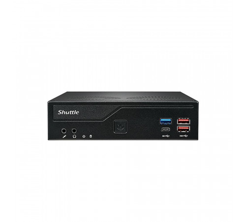 Платформа мини ПК Shuttle DH770, LGA1700 CPU/2 x DDR5 SODIMM/HDMI 2.0x2+ DisplayPortx2/120w PSU/VESA/черный