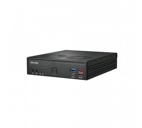 Платформа мини ПК Shuttle DH770, LGA1700 CPU/2 x DDR5 SODIMM/HDMI 2.0x2+ DisplayPortx2/120w PSU/VESA/черный