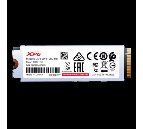 Твердотельный накопитель XPG MARS 980 STROM, 1TB, M.2(22x80mm)